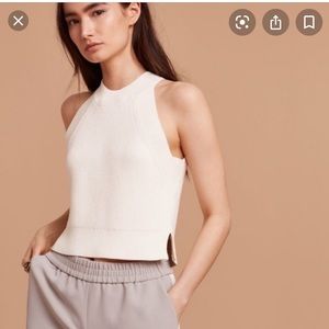 Aritzia - Wilfred cropped sweater tank